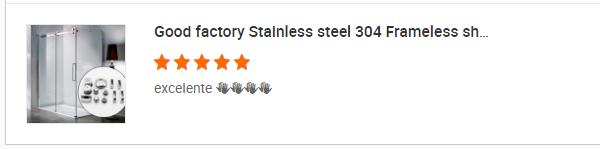 Highly Resistant to Corrosion 304 Stainless Steel Frameless Shower Sliding Door Hardware