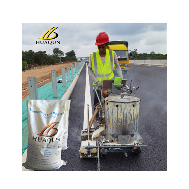 Good Durability White And Yellow Thermoplastic Road Marking Paint For Road Marking