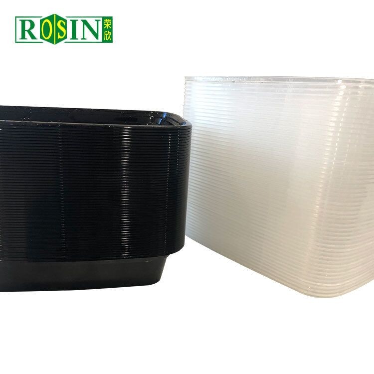 Square 3 Compartment Takeaway Food Container 1000ml Disposable Takeaway Containers