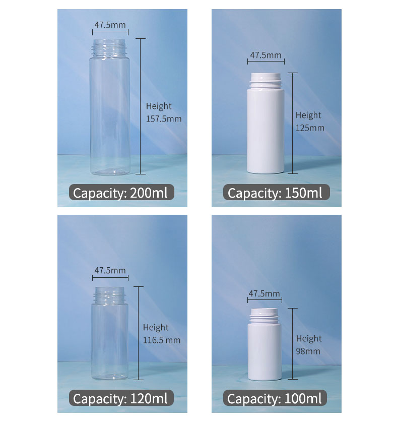 White Cosmetic Glass Bottle 100ml Empty Perfume Bottles Sealing Type Packaging Customized Lid