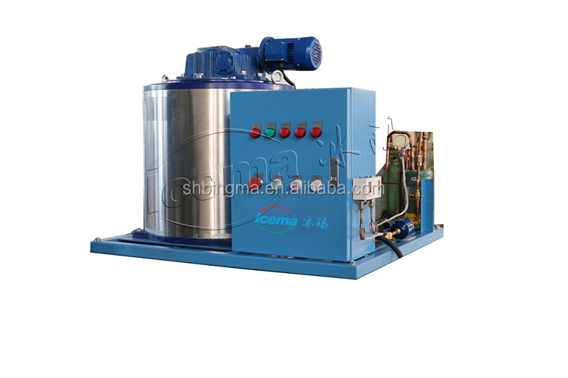 High Productivity 10T/24H Industrial Ice Flake Making Machine for Fishing Seafood