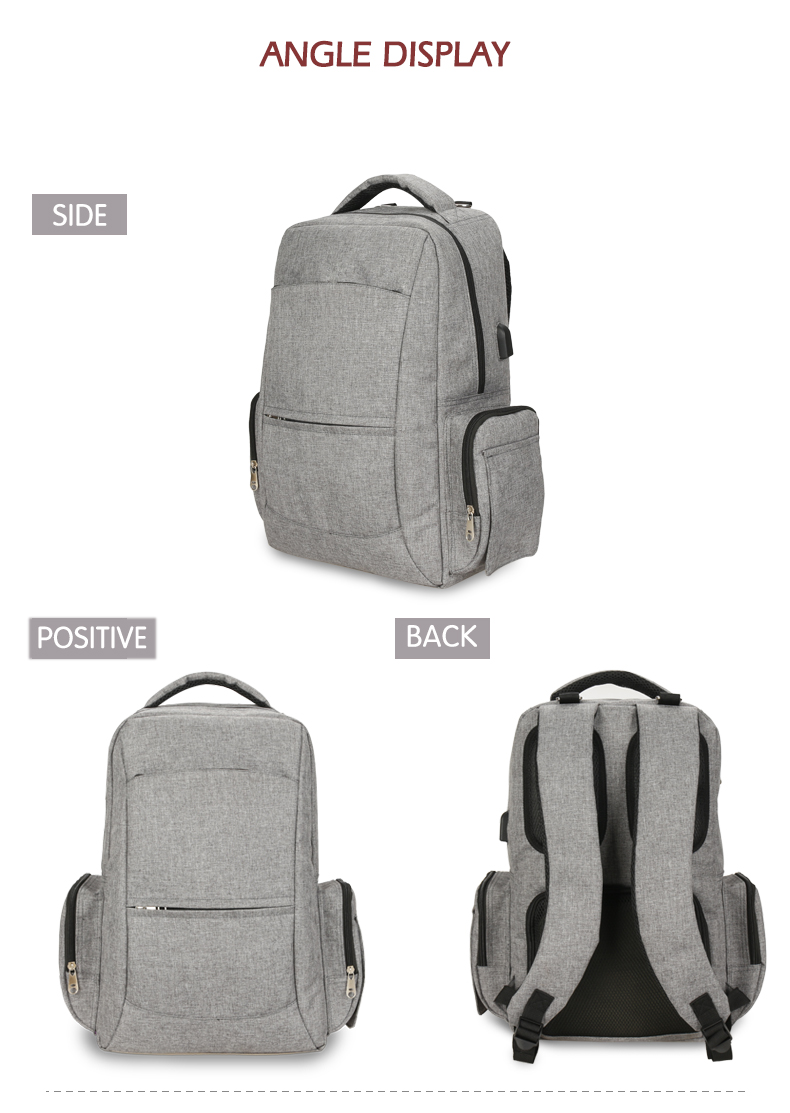 Oxford Diaper Travel Pouch Bag Backpack With Usb Charging Port 0.9kg