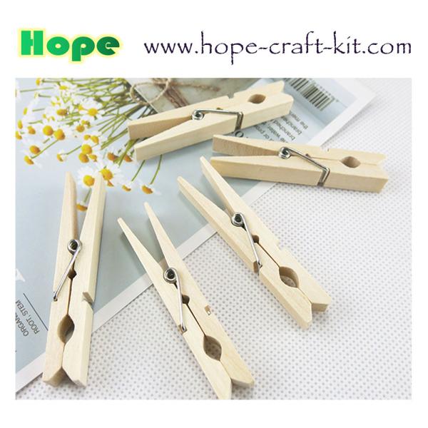 Natural Wood Color Solid Wooden Clothpins Clips Pegs with Animal Fruit Christmas