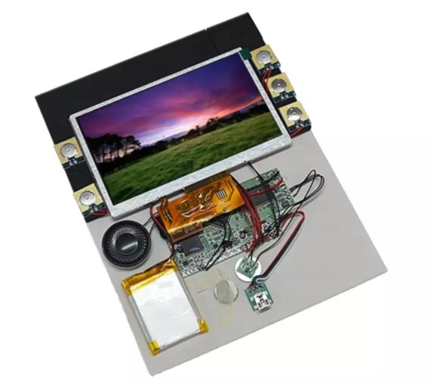Custom LCD display module, 4.3/5/7/10.1 inch LCD video module assembly for custom video display use