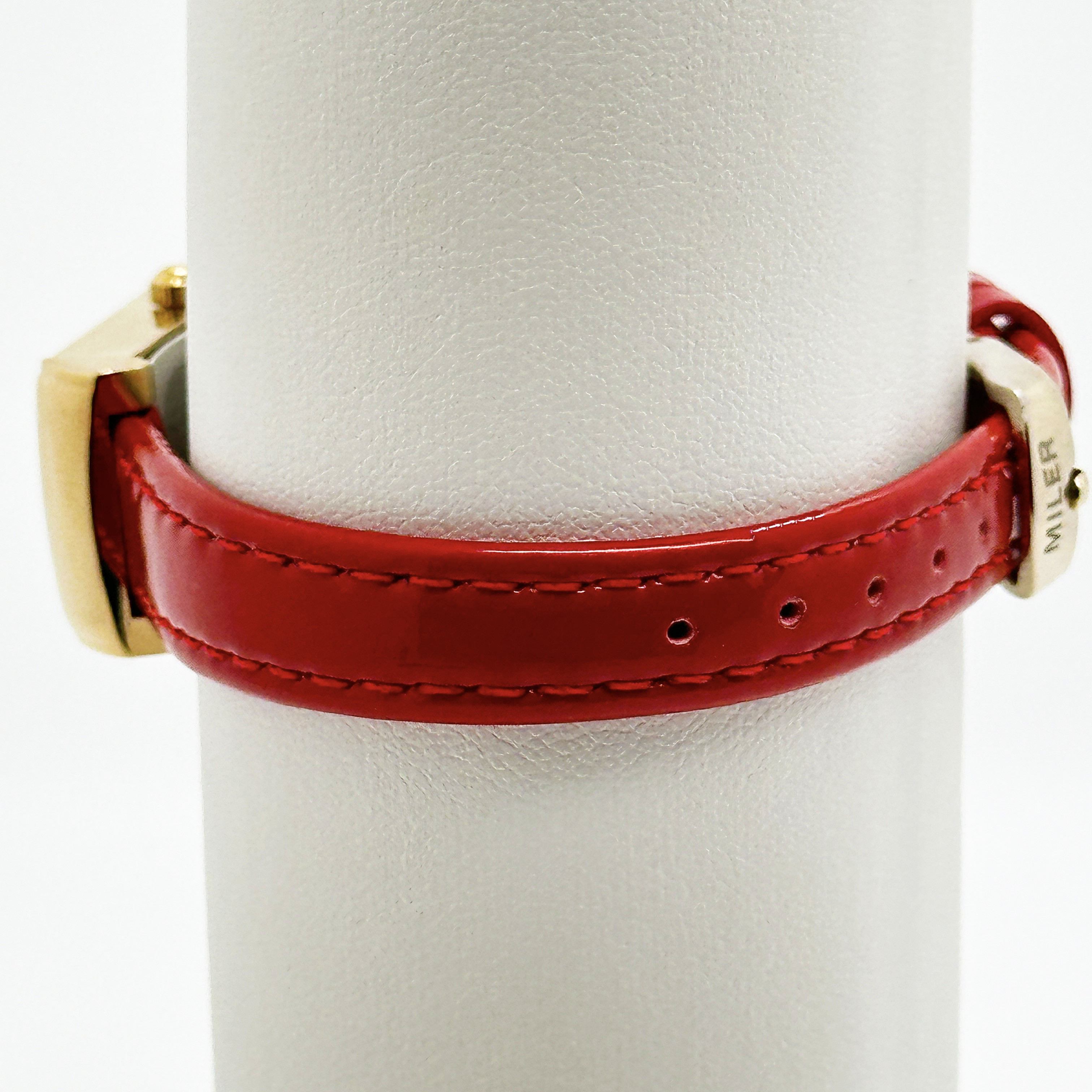 Red Leather Strap Lady Quartz Watch Fashion Quartz Leather Strap Wristwatches