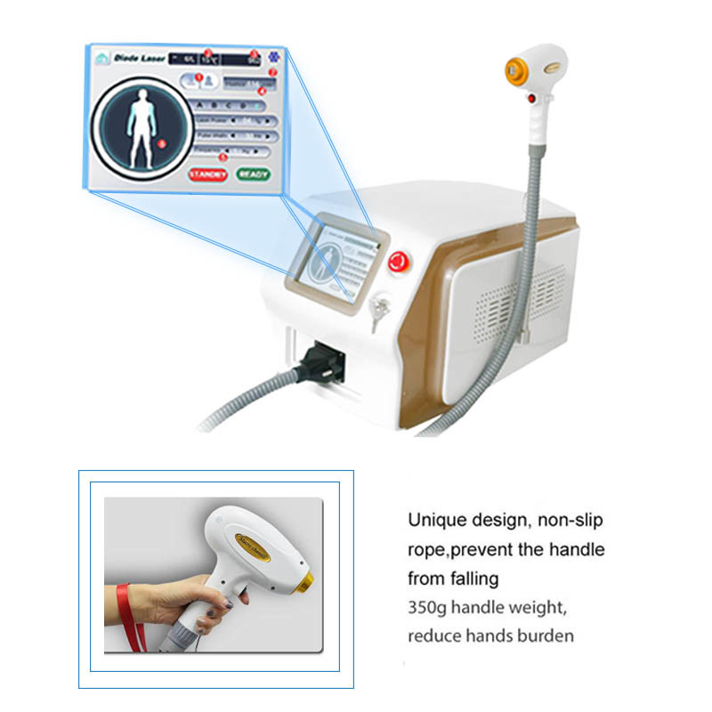 Portable High Power Diode Laser Hair Removal Beauty Machine 808nm
