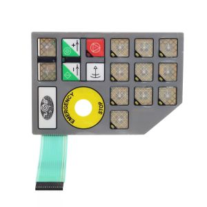 Waterproof Capacitive Membrane Keypad With PET Circuit ZIF Connector