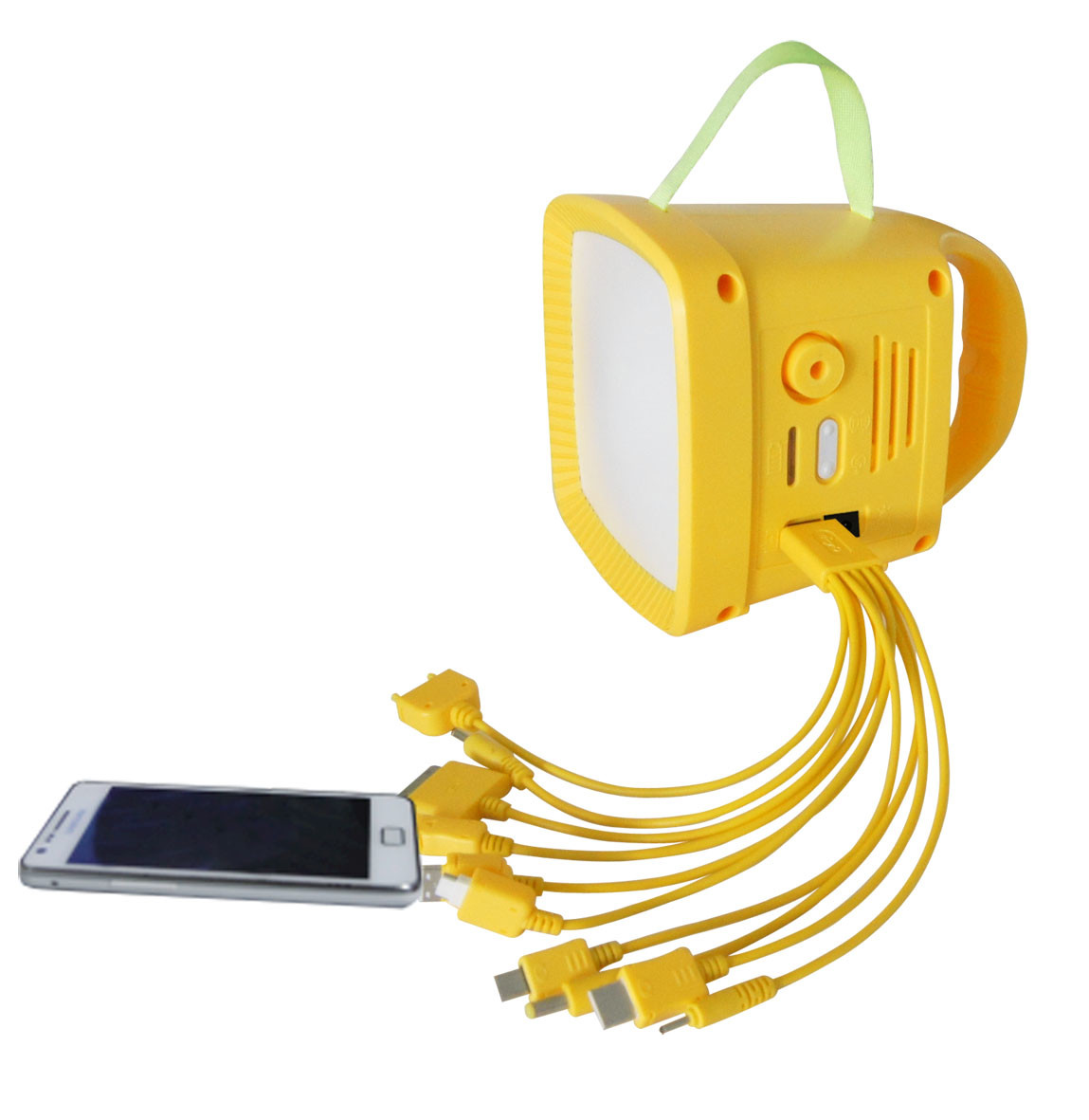 1W 8pcs Solar Power LED Lantern 100H Solar Light With Battery