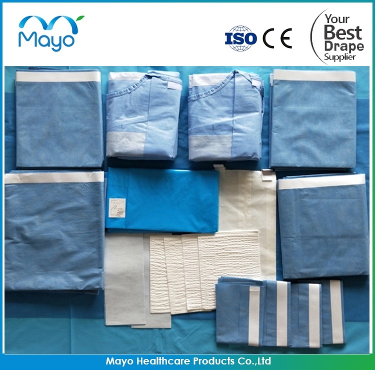 Major Surgery Drape Sterile Angiography Drape Pack Medical Use