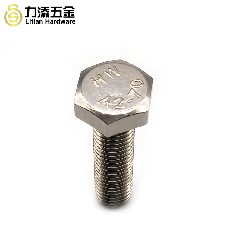 Din933 Din931 Hex Head Self Tapping Screws 304 Stainless Steel A4-80