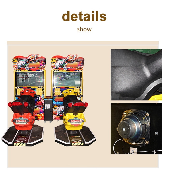 Arcade Video TT Motor Simulator Racing Game Machine 32 Inch LCD
