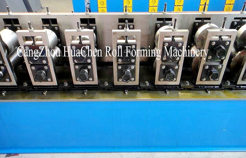 Ppgi Cu 1.8mm Purlin Roll Forming Machine With Ellipse Punching Holes