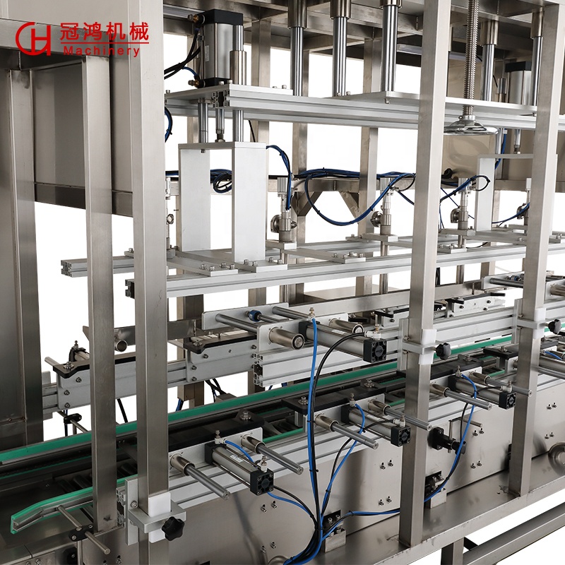 Paper Packaging Material 5 Nozzle Automatic Liquid Filling Machine for Chemical Products