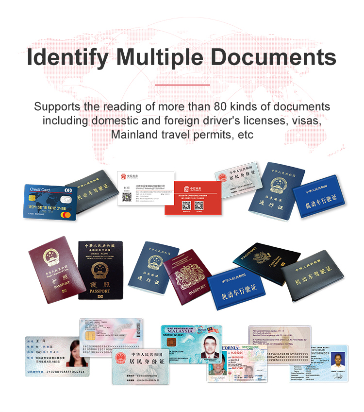 MRZ Passport Reader Sinosecu Passport Scanner and ID Card Scanner for Security Check