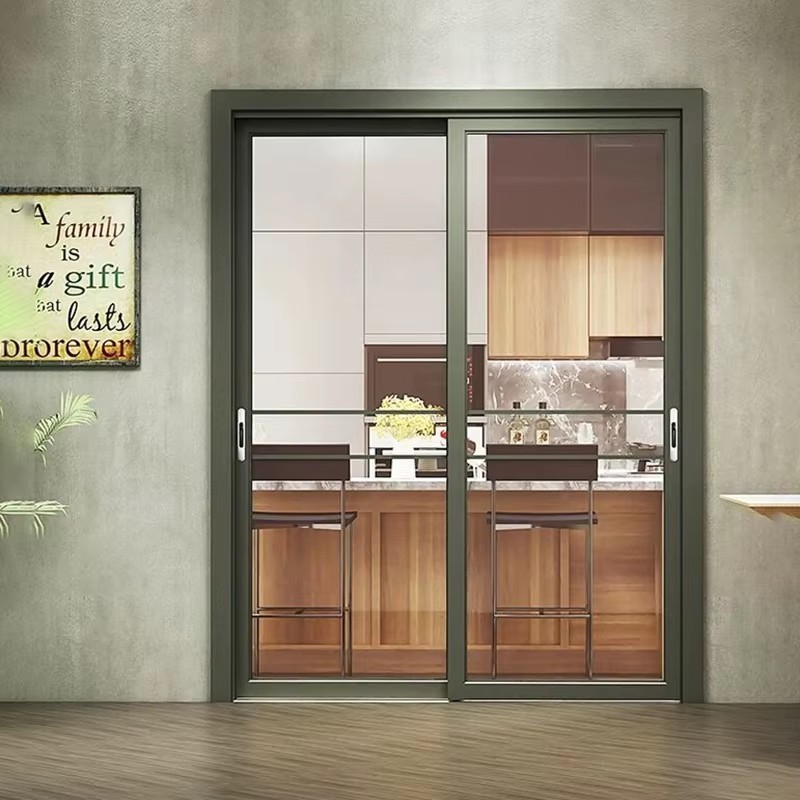 Modern Hurricane Proof Aluminum Sliding Doors Impack Glazed Sliding Door Customizable