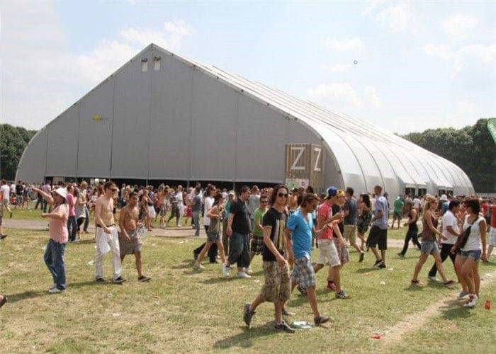 850g/sqm 10m Aluminum PVC Curved Outdoor Event Tent