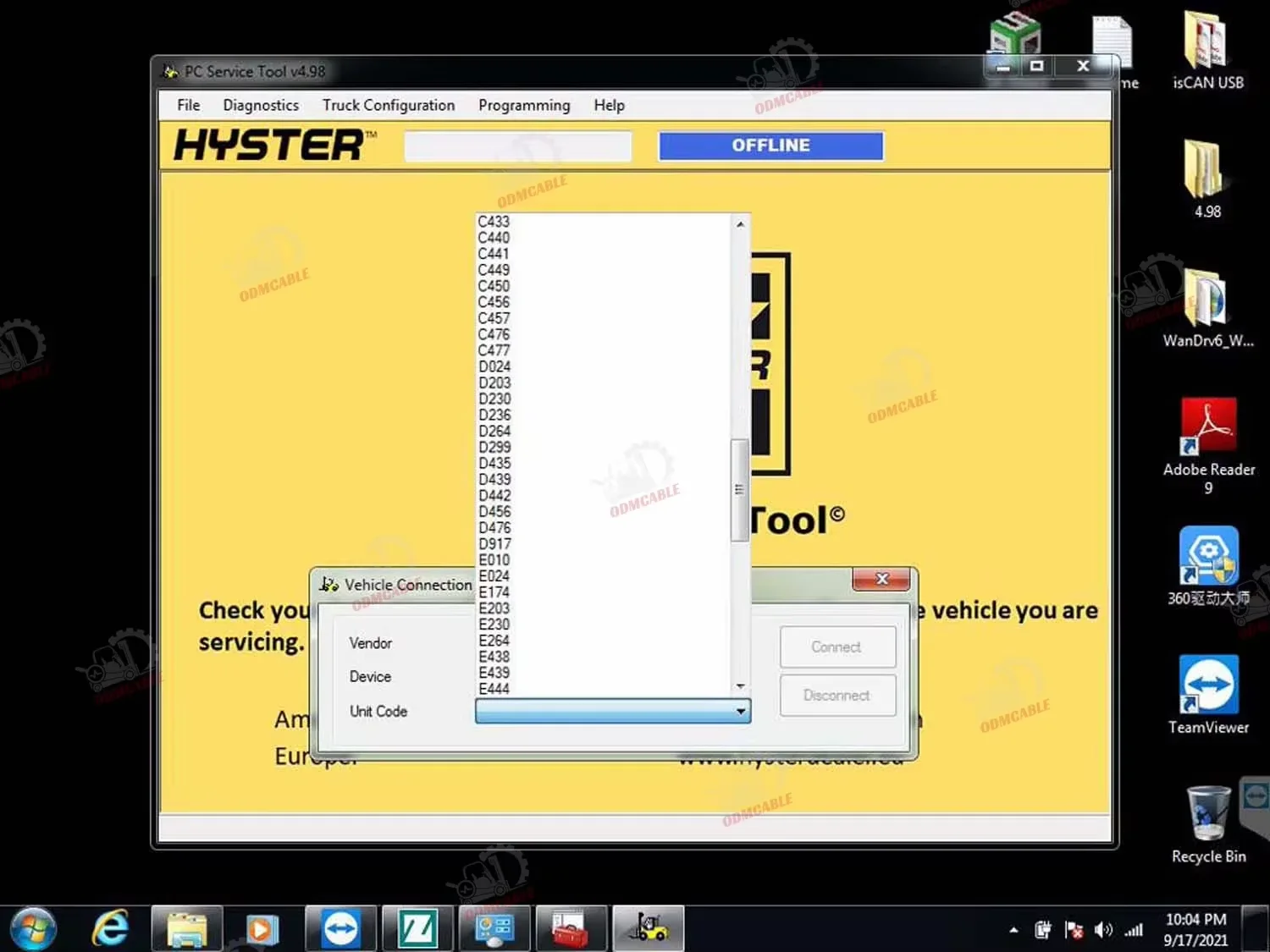 Ifak Can Usb Adapter Forklift Interface Yale Hyster Pc Service Tools Auto Lift Diagnostic Scanner Tool + Xplore Tablet