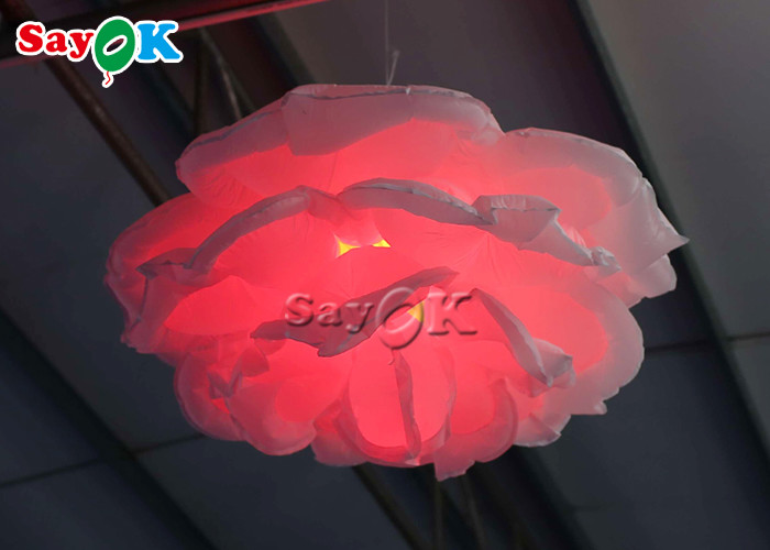 Wedding Stage Inflatable Lighting Decoration Led Rose Flower