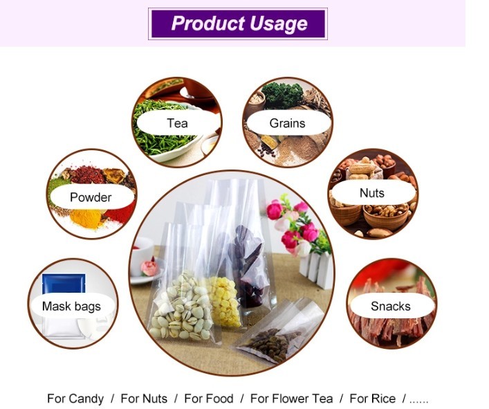 3 Side Seal Plastic Vaccum Clear OPP Bag For Ready Food Packing