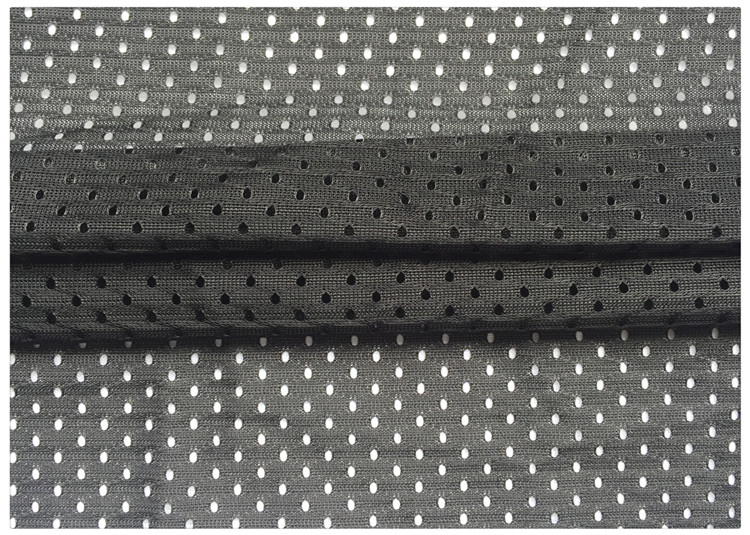 100% Polyester Sports Mesh Fabric Plain Dyed For Jersey