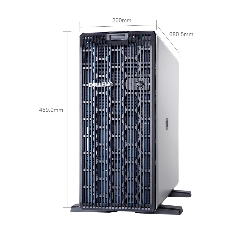 Dell T550 Server Tower with 16 DDR4 LRDIMM Slots and Intel Xeon Silver 4310 H755 DVDRW