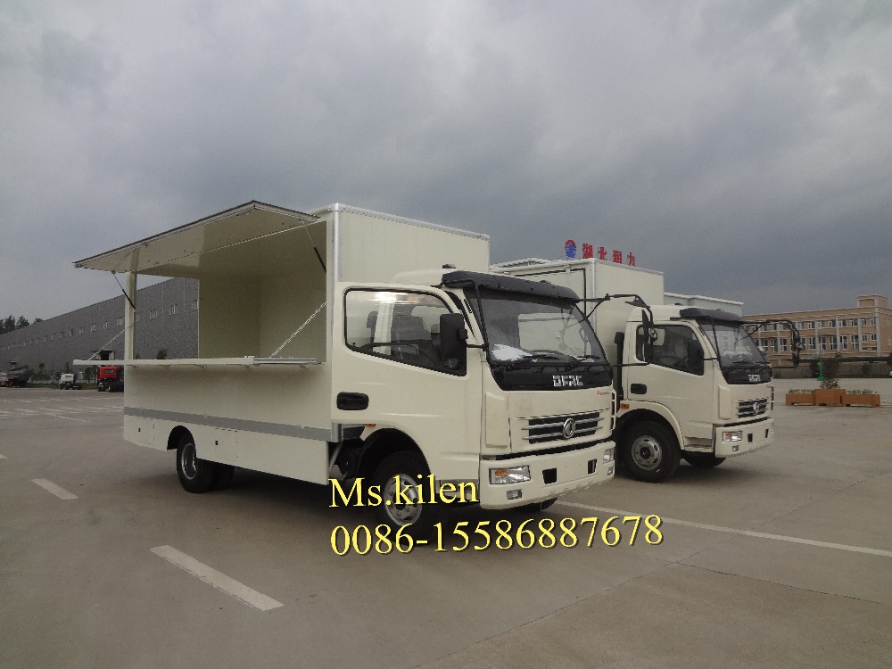 Small Cargo Van Truck Food Vending Truck Left Steering Manual Transmission