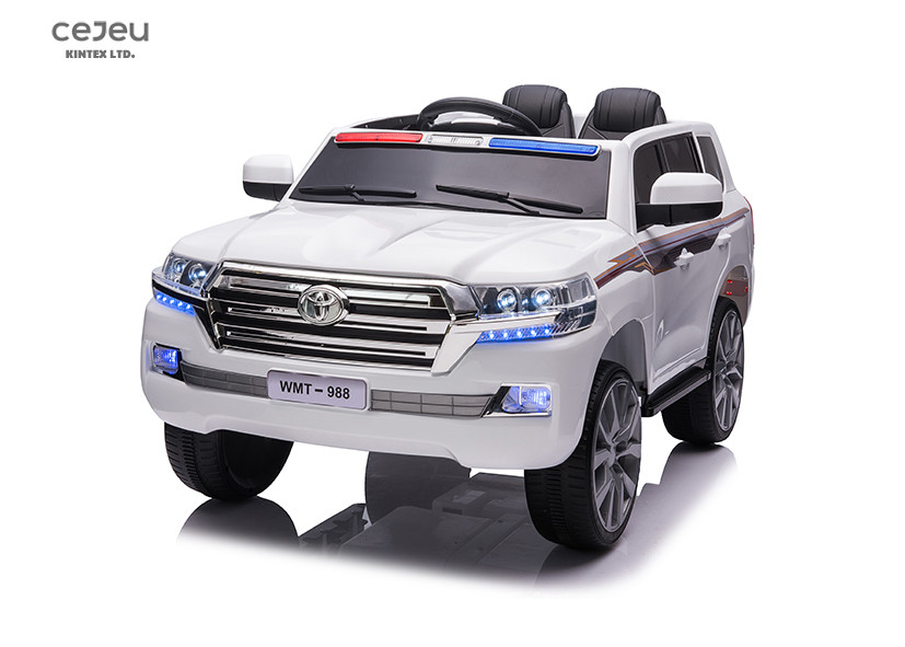 2 Seater Kids Ride On Toy Car Toyota Head Police Suv Ride On With Mp3