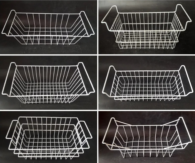 316 Stainless Steel Wire Mesh Basket Rectangle Shape ISO9001 Certificate
