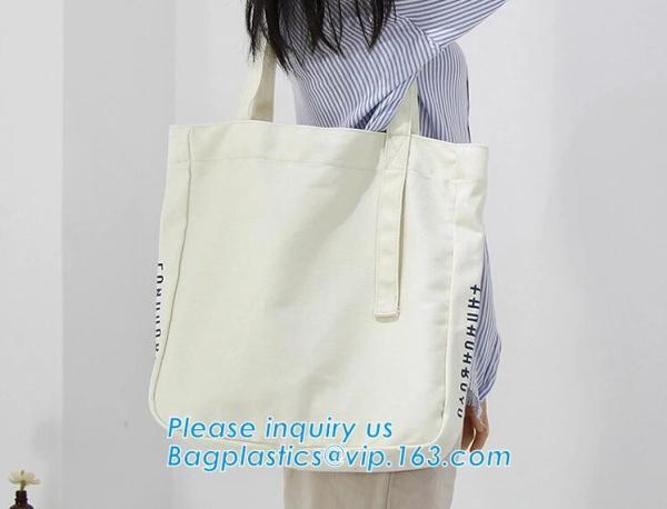 Promotional customized 12 oz canvas shopping tote bags with logo imprinted