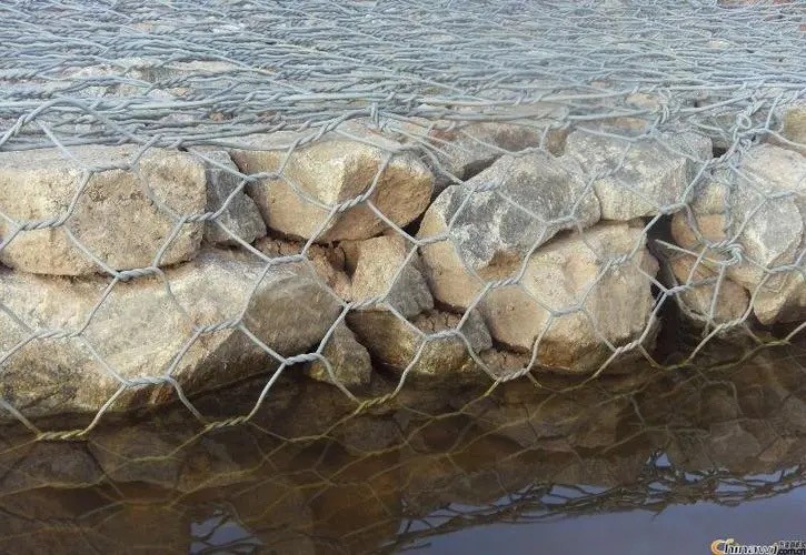 Dia 2.2mm Gabion Wire Mesh Flood Control Retaining Wall Galvanized Iron