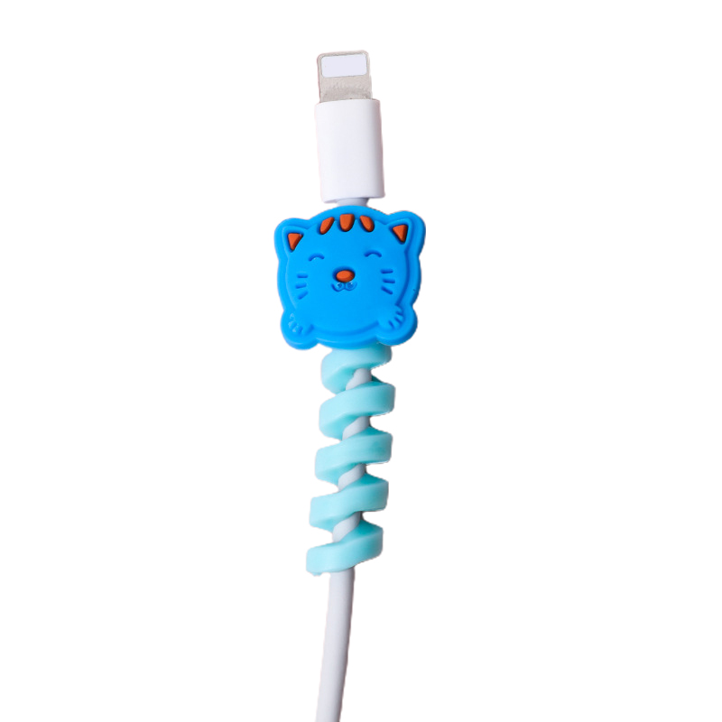 2.5*4.5cm Silicone USB Cable Protector Earphone Electrical Cable Accessories