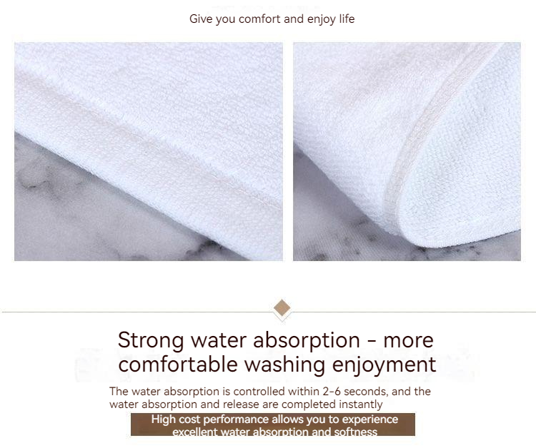 Customer Logo 600 GSM 100% Cotton Square Towel for Quick Drying and Soft Touch