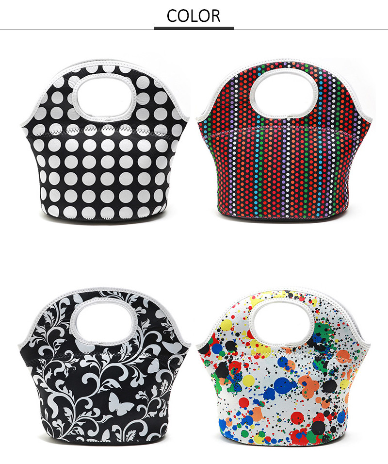 Casual Waterproof Neoprene Lunch Bags For Frozen Food
