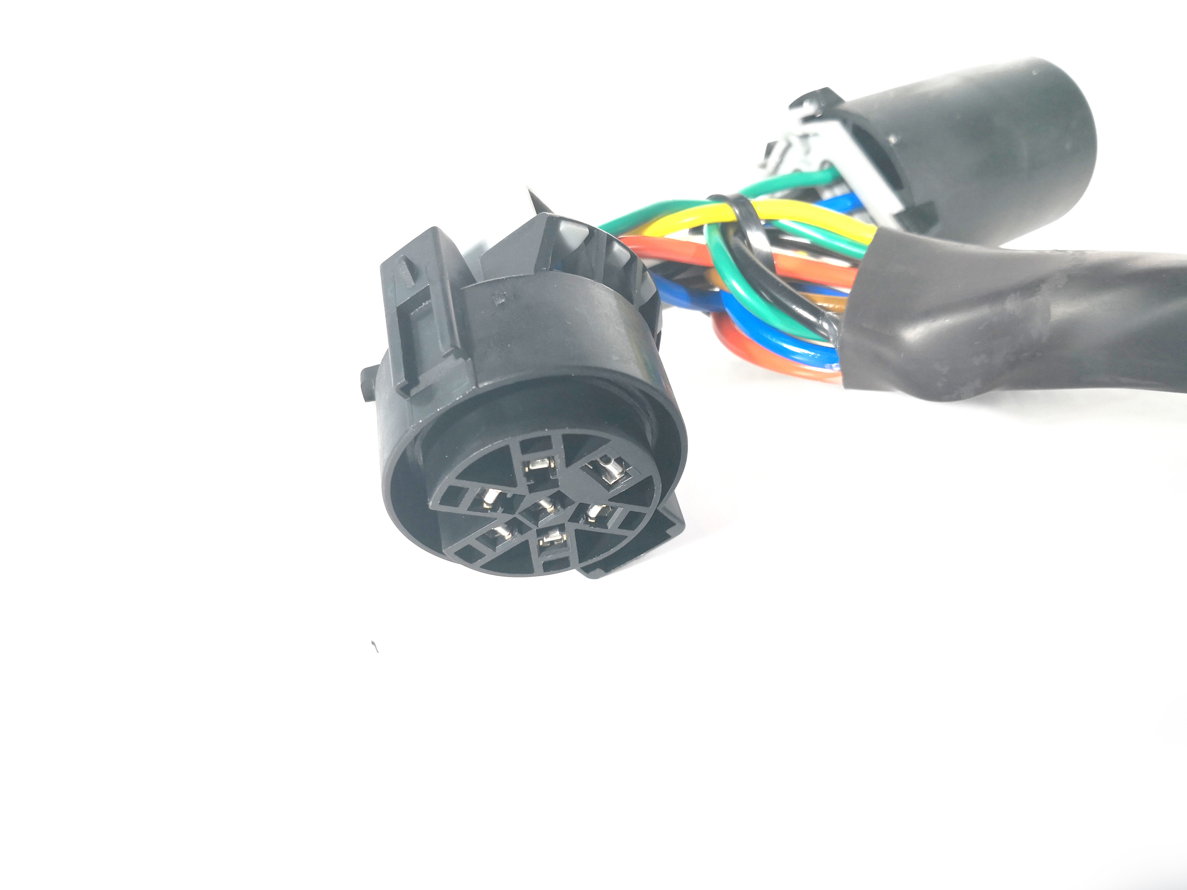 PVC Coiled Trailer Cable Flexible Strong Elasticity 7 Way Wiring For Trailer