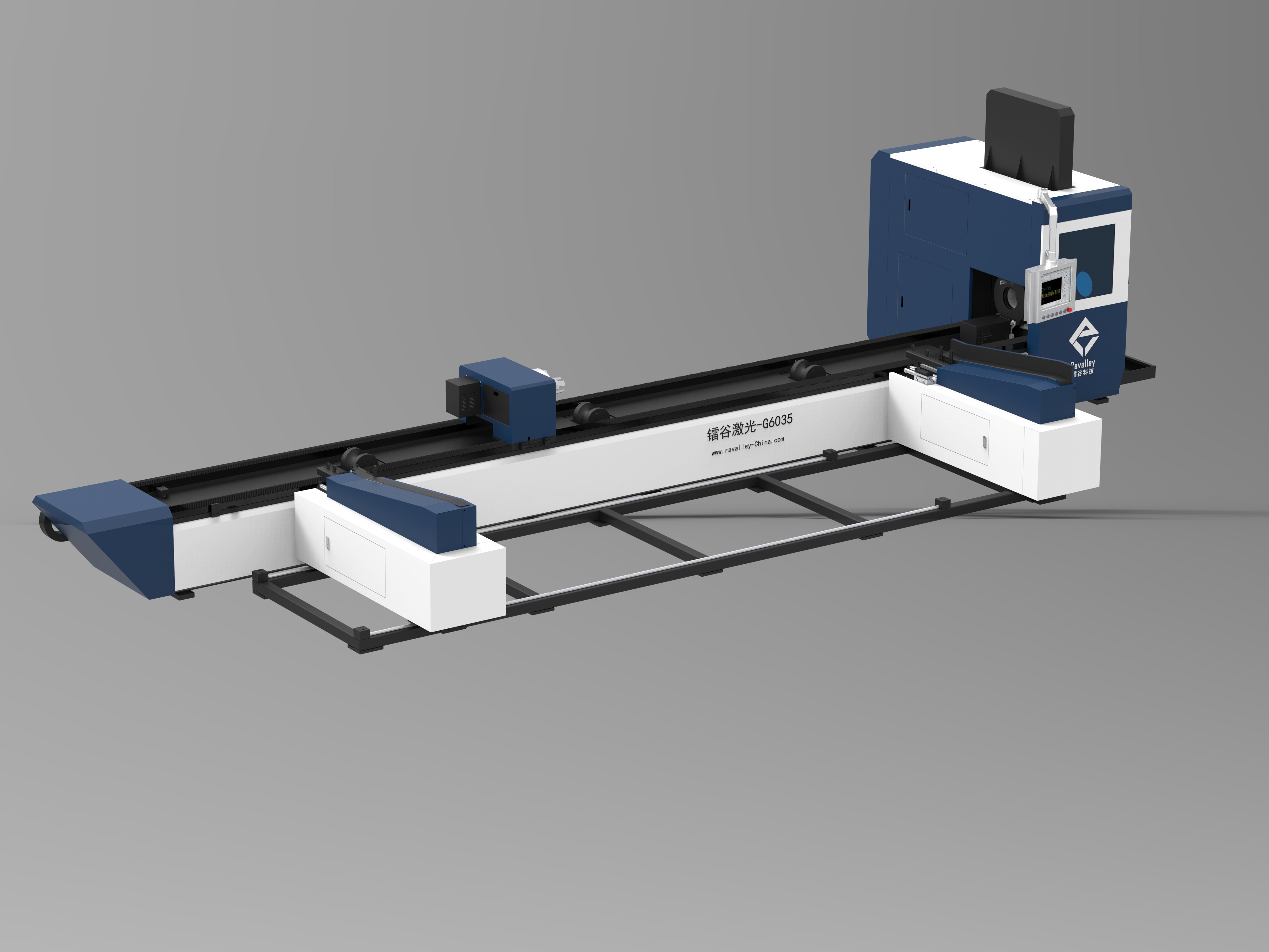 CNC Fiber Laser Tube Cutting Machine 1000w With Cypcut Controlling System