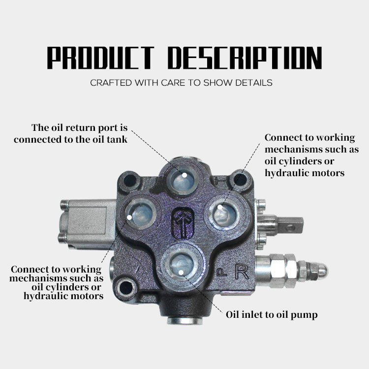 Road Roller Parts Multi-Directional Valve Assembly for Single and Double Wheel Construction