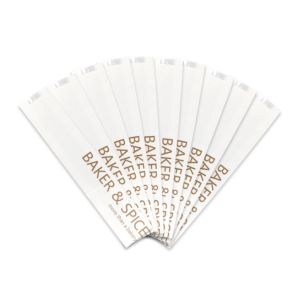 China Offset PrintingWhite Bread Paper Bags With Window SGS Bakery Packaging Bags on sale