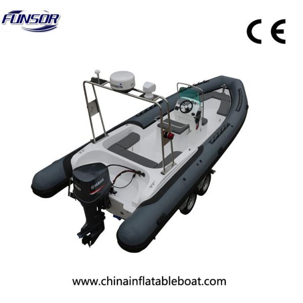 FHH R760 Water Rafting Air Folding Rigid Hulled Inflatable Boat For Entertainmen