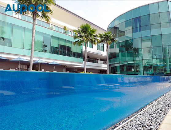 Dry Constant Temperature Polymerization Acrylic Swimming Pool for Private Villa House