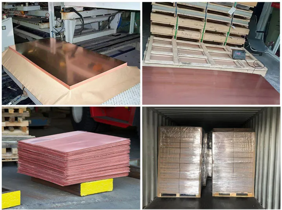 600mm X 1500mm Copper Decorative Sheets 2.0mm-1200mm Electronic Industry