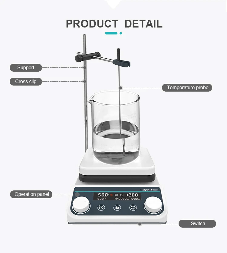 Digital Adjustable Speed Magnetic Hotplate Stirrer for Laboratory Heating Equipments