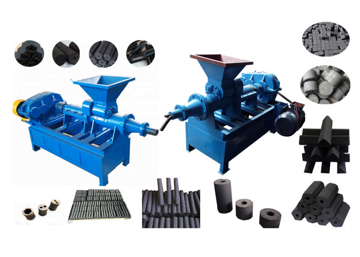 Roll Screw Type Briquetting Coconut Shell Charcoal Making Machine