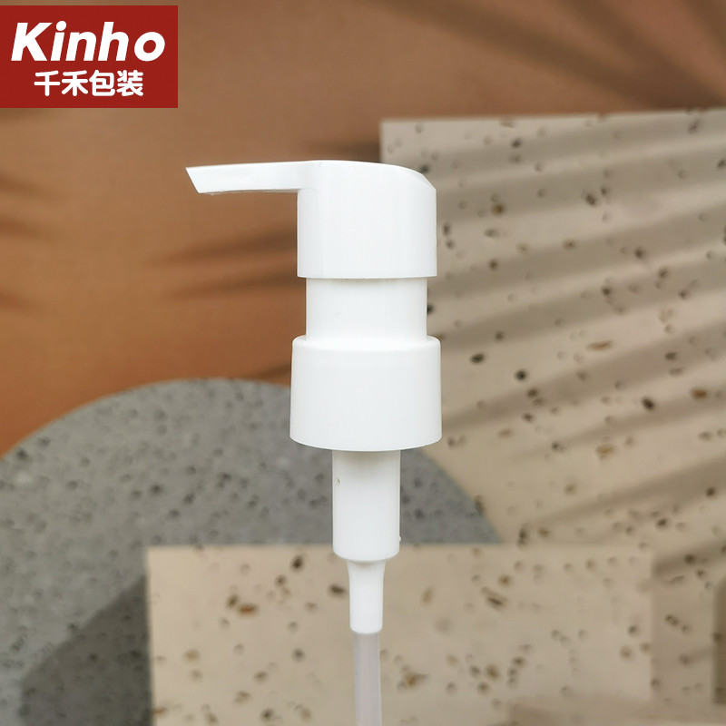 24/410 Long Nozzle Plastic Cosmetic Lotion Pump Left Right Lock Liquid Dispenser For Oil