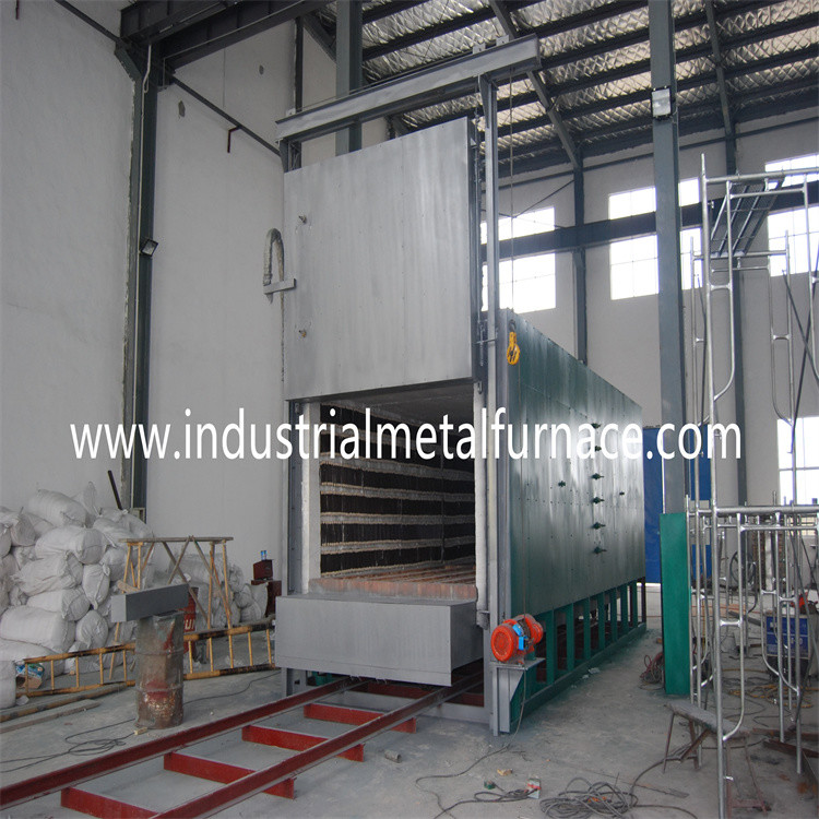 Industrial Electric Resistance 70KW Heat Treatment Car Bottom Furnace Bogie Hearth Furnace