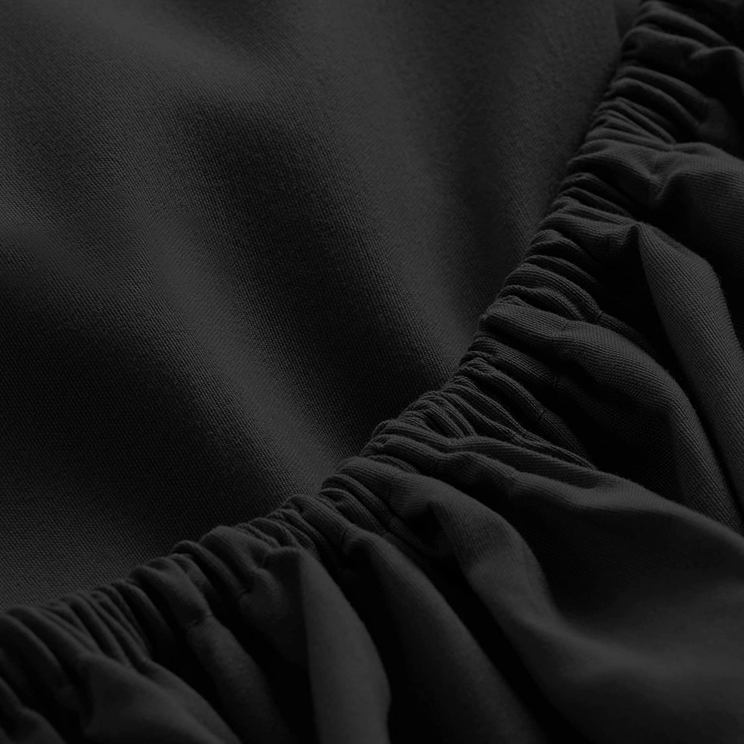 Extra Deep Pocket 100% Polyester Microfiber Solid Pattern Fitted Sheet for 14" or 15" Mattress