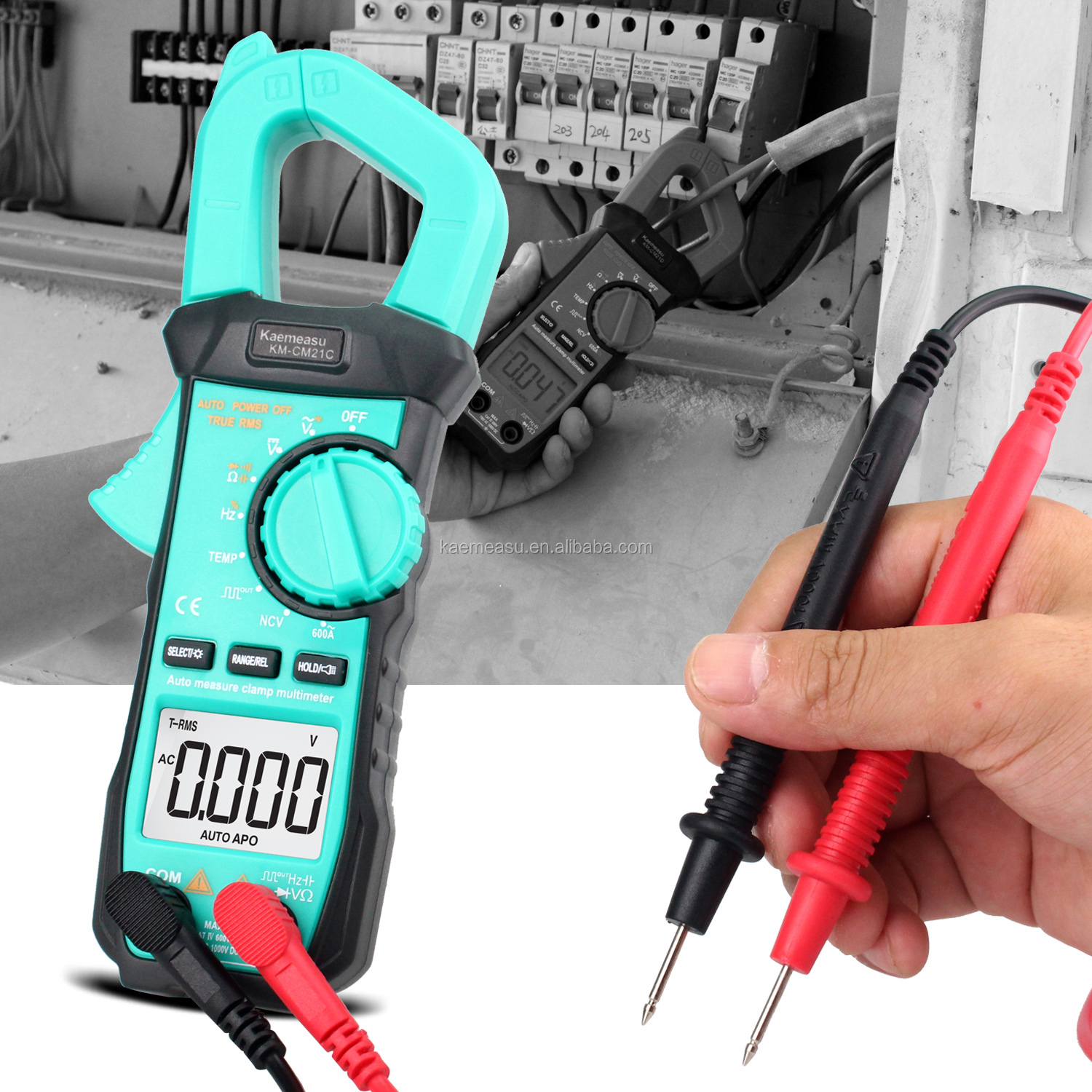 21C Hot sale electric Clamp Meter voltage detector multimeter portable clamp multimeter digital multimeters