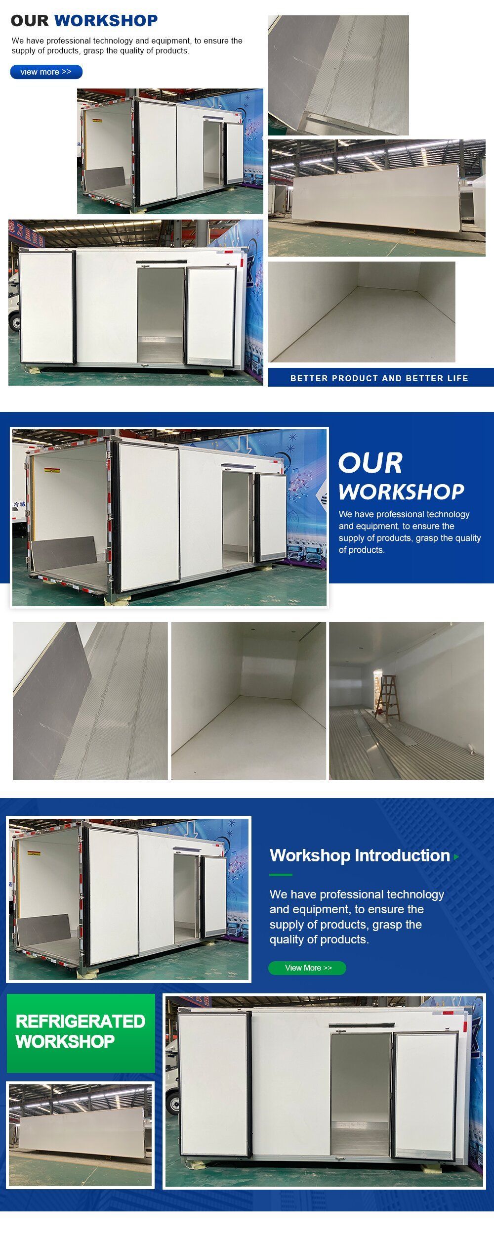 Customizable Large Refrigerated Truck Meat Transport Refrigerator