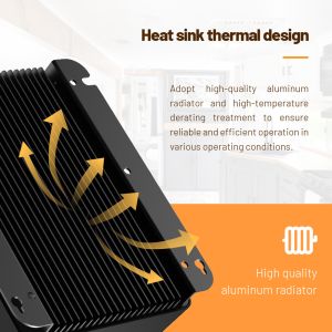 40A 150V MPPT Solar Charge Controller with Bluetooth and >99% Efficiency for