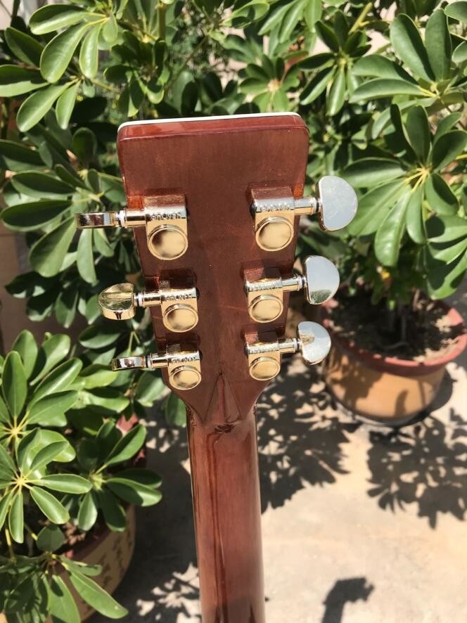 Wholesales Classical Acoustic Guitar 41" Solid Spruce Top Rosewood back&side 301 EQ all Real Abalone Binding