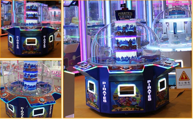 Pirates Haunt 6 Candy Gift Vending Machine / Amusement Candy Prize Game Machine